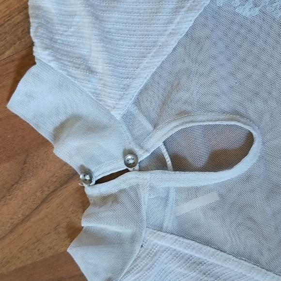 Free People Saheli Glacial Ice Blue Mesh Bodice Floral Embroidered Top, … - Picture 14 of 16